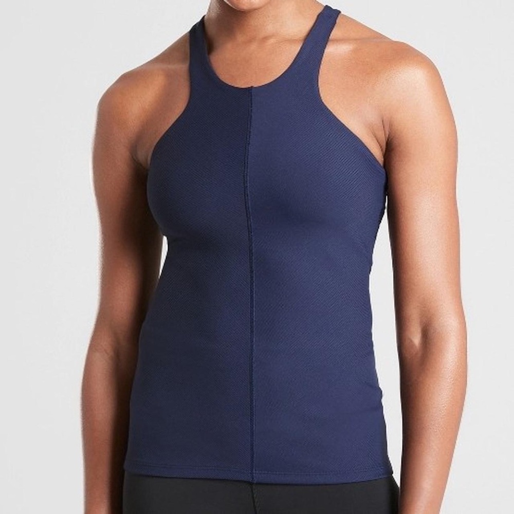 Athleta Intensity Support Top in SuperSonic Open Back